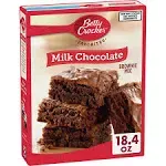 Betty Crocker Brownie Mix, Milk Chocolate - 18.4 oz