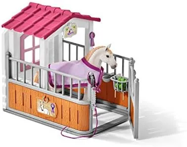 Schleich Horse Stall with Lusitano Horse Playset