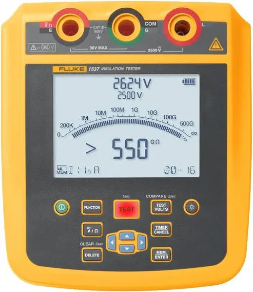 NEW FLUKE 1537 insulation resistance tester DHL Fast delivery