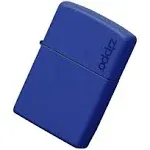 Zippo Logo Royal Blue Matte Lighter