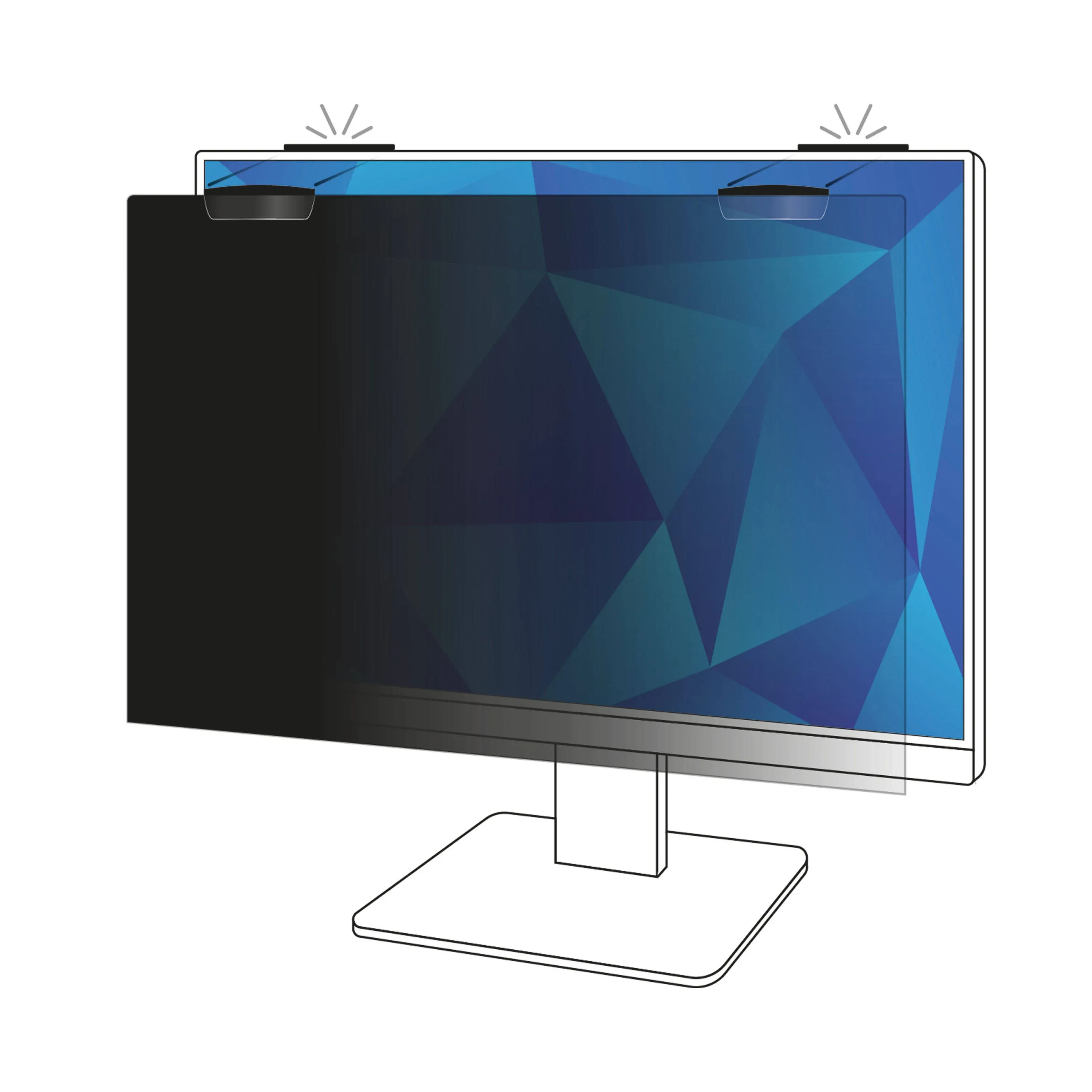 3M Privacy Filter For 23.8 Inch Full Screen Monitor with