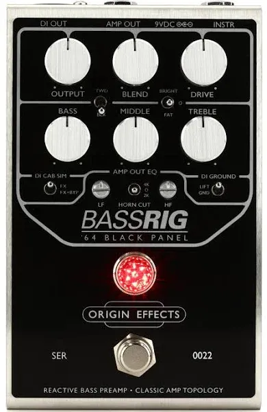 Origin Effects BassRIG '64 Black Panel Bass Preamp