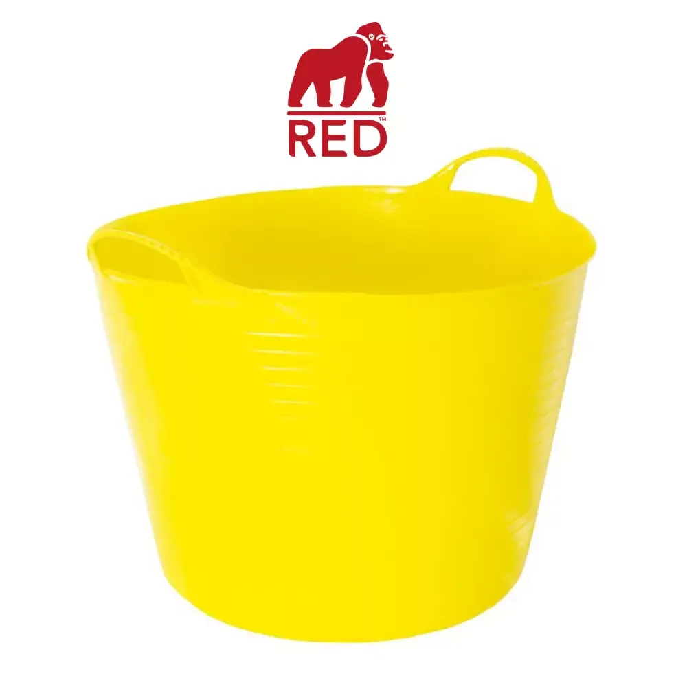 Gorilla Tubs 38L Large - Plastic Work Trugs - Builders Buckets (Red Gorilla)