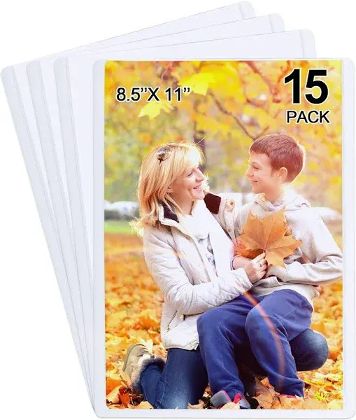 15 Pack Magnetic Picture Frames, Holds 8.5 x 11 Inches Photos Pictures, A4 Si...