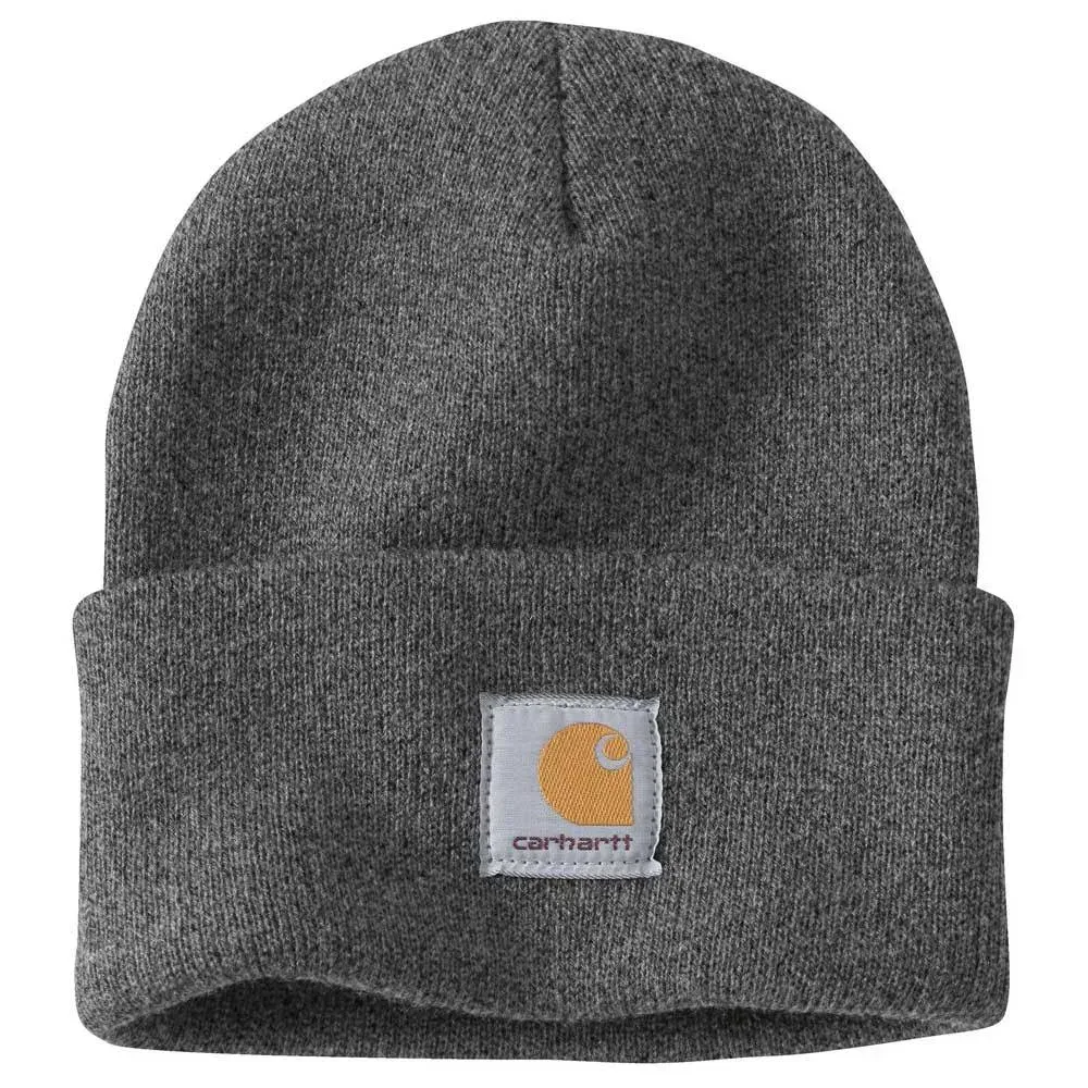 Carhartt A18 Knit Cuffed Beanie | Coal Heather