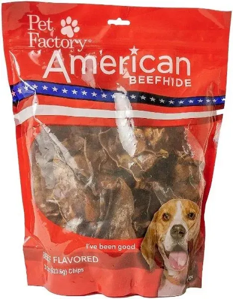 Pet Factory Beef American Beefhide Chips