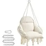 SONGMICS Hanging Chair Hammock Chair with Large Thick Cushion Swing