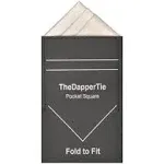 TheDapperTie - Men's Trifecta Ivory Triangle Pre Folded Pocket Square