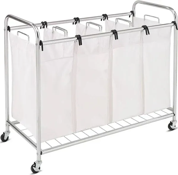 Chrome Quad Laundry Sorter