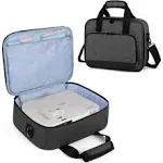 Luxja Projector Case Projector Bag with Accessories Storage Pockets (Compatible with Most Major Projectors) Medium(13.75 x 10.5 x 4.5 inches) Black