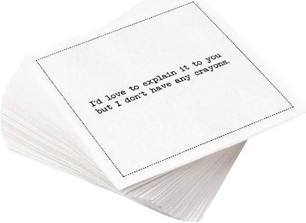 Five Star Napkins Bar Quotes Cocktail Napkins