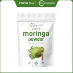 Moringa Powder Organic (Moringa Oleifera Leaf Powder) 2 Pounds Rich in Antioxidants and Immune Vitamin Great Superfoods for Moringa Tea Moringa D