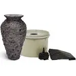 AquaScape Small Stacked Slate Urn Fountain Kit 58064