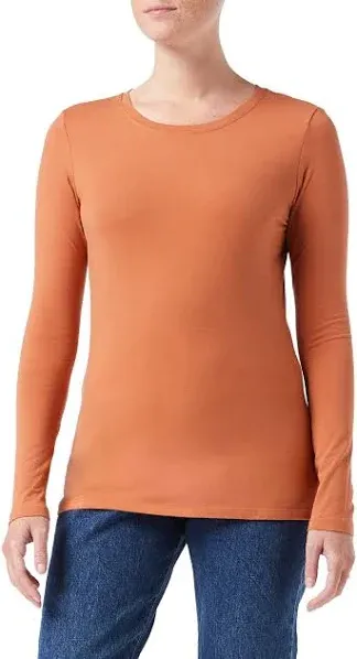 Amazon Essentials Women's Classic-Fit Long-Sleeve Crewneck T-Shirt (Available in Plus Size)