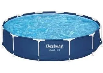 Bestway 10' x 30" Steel Pro Frame Max Round Above Ground Swimming Pool with Pump