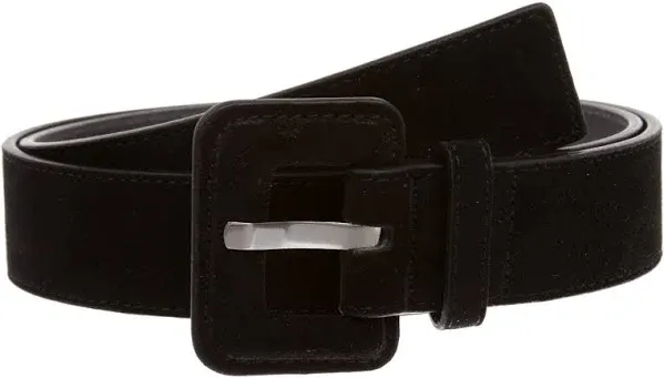 beltiscool 1 1/2" Inch Stitching-Edged Suede Leather Belt