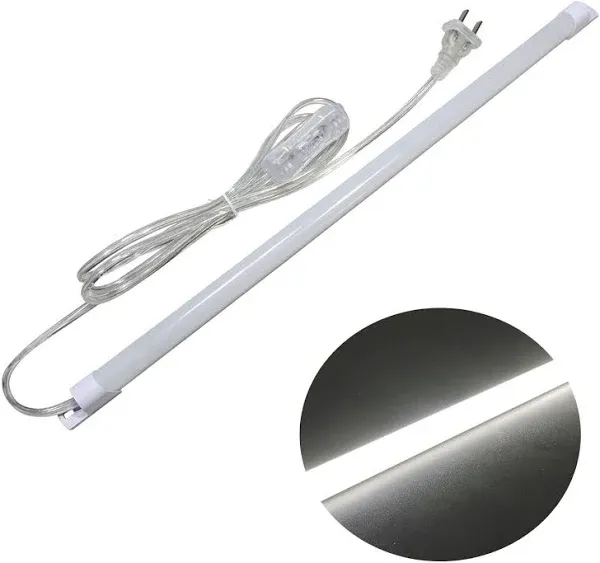 110V LED Under Cabinet Lighting,17inc<wbr/>h Light Bar with 6ft Power Cord,Magnetic.<wbr/>..