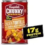 Campbell's Chunky Soup, Chicken Tortilla with White Meat Chicken - 18.6 oz