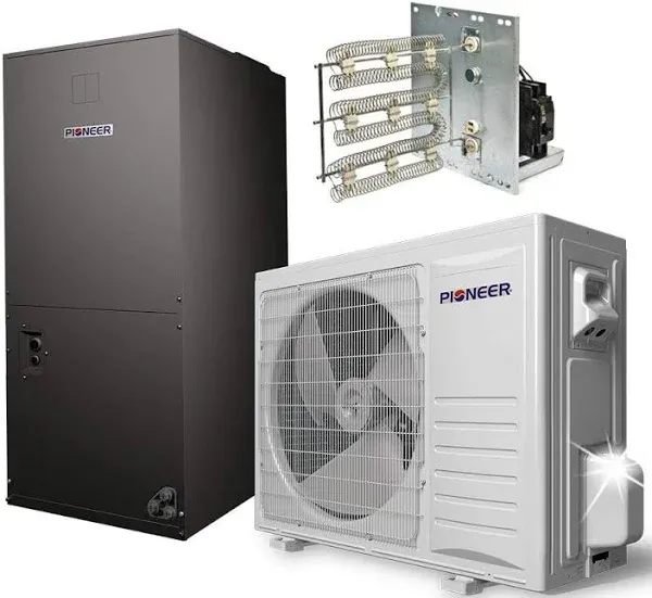 Pioneer® 36,000 BTU 18 SEER2 Ducted Central Split Inverter+ Air Conditioner Heat Pump System, 2nd Generation