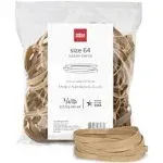 Rubber Bands, #64, 3-1/2" x 1/4", Crepe, 1/4 Lb. Bag