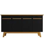 Manhattan Comfort Yonkers Sideboard in Black and Cinnamon