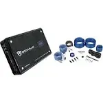 Rockville Atom 8b 8-Channel 3500W Weather Proof Bluetooth Car Amplifier+Amp Kit