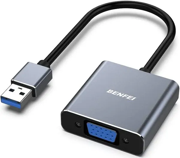 BENFEI USB 3.0 to VGA Adapter, USB 3.0 to VGA male to Female Adapter