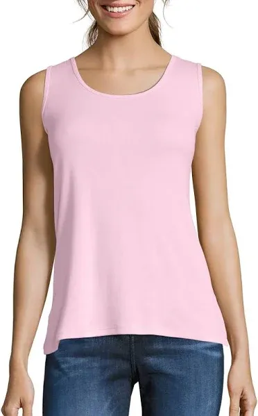 Hanes Women's Mini-Ribbed Cotton Tank