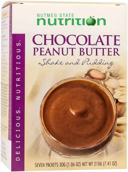 Healthywise Pudding or Shake, Low Calories, 15g Caseinate Protein, Aspartame Free, Low Fat, 7 Servings per Box (chocolate Peanut butter)