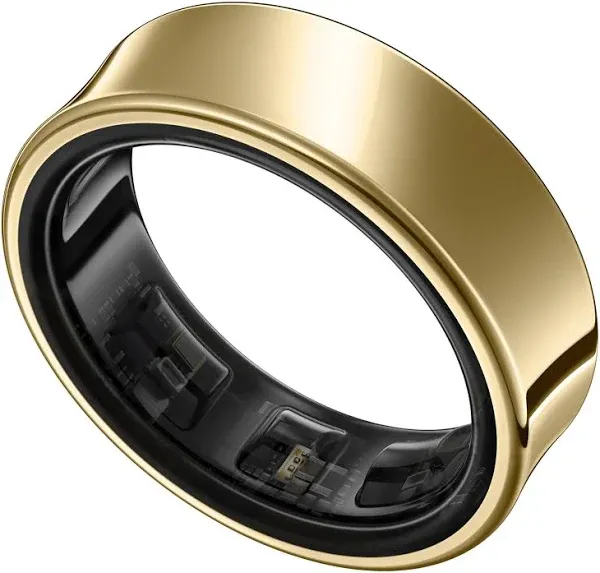 SAMSUNG Galaxy Ring, AI Smart Ring, Size First w/Sizing Kit, No App Subscription, Fitness Monitoring, Sleep Tracker, 6-Day Battery Life, Size 6, Titanium Gold [US Version, 1Yr Manufacturer Warranty]