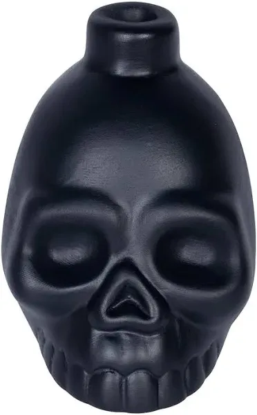 “OW” Screaming Black Skull Whistle