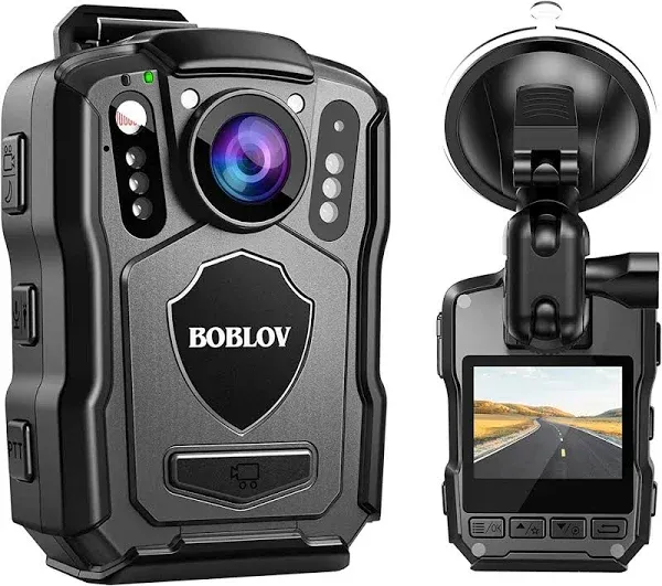 Boblov M5 2K Police Body Camera GPS Enabled &1440p Body Mounted Cam