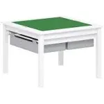 Utex 2 in 1 Kids Construction Play Table with Storage Drawers and Built in Plate