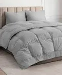 CGK Linens Goose Down Alternative Comforter - King - Light Gray