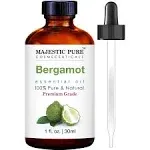 Majestic Pure Bergamot Essential Oil - 100% Pure and Natural, Therapeutic Grade Bergamot Oil, 1 fl oz