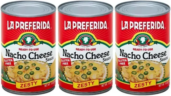 La Preferida Cheese Sauce, Nacho, Zesty - 106 oz