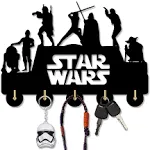 Star Wars Wall-Mounted Key Hooks for Wall, Key Rack Star Wars Key Holder for ...