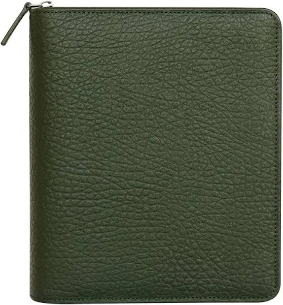 FranklinCovey - Alex Binder - Leather Zipper Binder (Classic, Saddle)