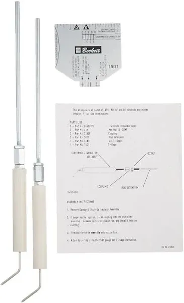 OEM BECKETT 5780 Beckett electrode kit for burner models AF AFG AR SF and SR