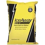 IceAway 769282 Rock Salt Ice Melt, 50-Lbs.