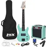 LyxPro Beginner 30” Electric Guitar &amp; Electric Guitar Accessories, Green