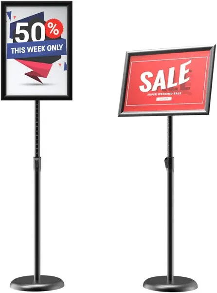 GUOHONG Heavy Duty Adjustable Sign Stand