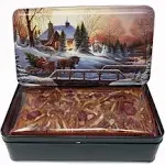 Jane Parker Fruitcake Classic Light Fruit Cake 1 pound (16 Ounce) Loaf in a Collectible Holiday Tin-Holiday Cake-Christmas Cake-The Best Fruitcake You Can Buy