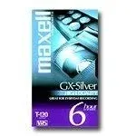 Maxell T120 Standard Grade VHS Cassette, Pk/4