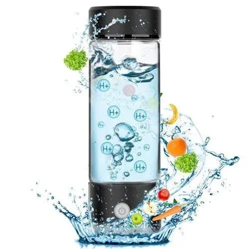 Hydrogen Water Bottle Generator, Portable Rechargeable aquahealth Hydrogen Water, Hydrogen Water Ionizer Machine, with SPE/PEM Technology, for Home Office Travel Fitness Drinking