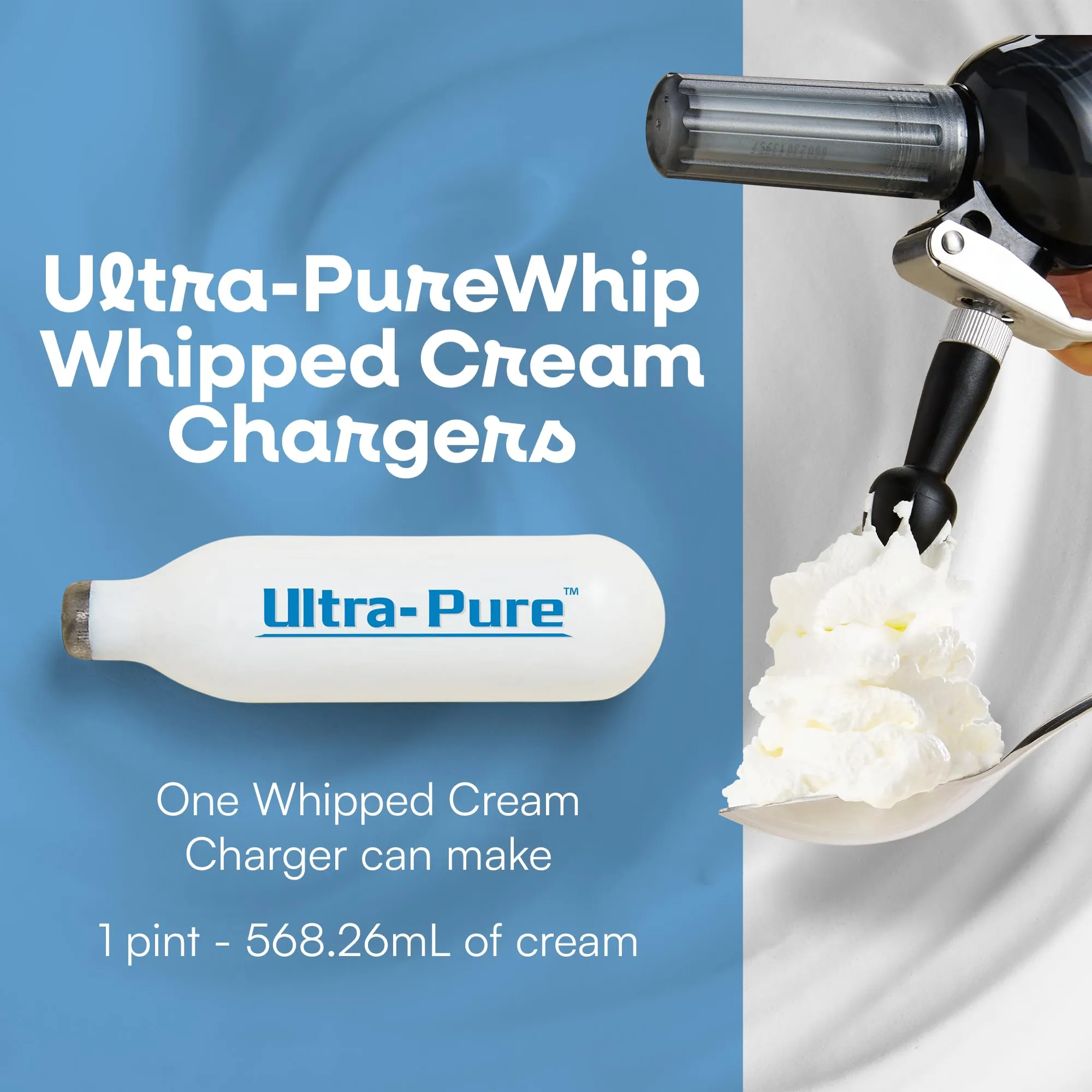 Ultra Pure Whip Cream Chargers, 96-Pack