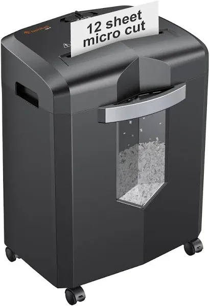 Bonsaii 12-Sheet Micro Cut P-4 Security Level Paper Shredder