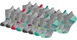 Saucony Women's RunDry Performance Heel Tab Athletic Socks, Available in S-L (8, 16, 24 Pairs)