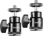 SmallRig 2059 1/4" Camera Hot Shoe Mount with Additional 1/4" Screw (2pcs Pack)