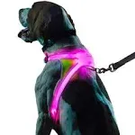 Noxgear Lighthound 360 Visibility Multicolor Reflective LED Dog Harness